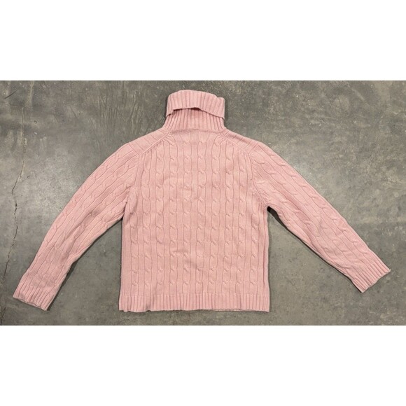 GAP Turtleneck Sweater Women’s Large Pink Lambs Wool Vintage - Picture 2 of 5
